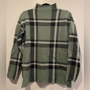 Max Studio Women’s Mock Neck Jacquard Sweater